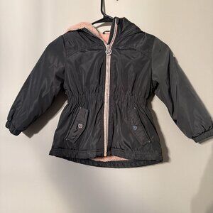 Michael Kors Toddler Pink Fleece Lined Winter Coat in size 2T